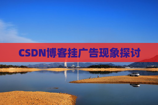 CSDN博客挂广告现象探讨